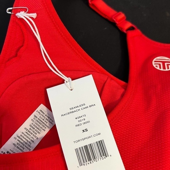 Tory Sport Seamless Racerback Cami Bra Red XS - Picture 6 of 7